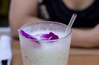 The Lava Flow drink is a Hawaiian drink, including strawberries, bananas, pineapple, and coconut cream