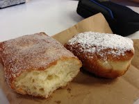 Here are the malasadas, fresh and warm. 